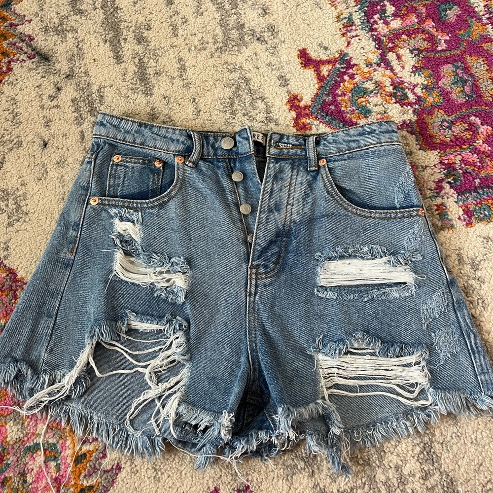 Medium wash Jean shorts